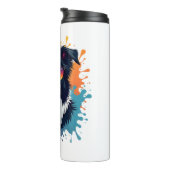 Bouteilles Isothermes Un chien mignon Bordure Collie [RB#10009] (Tourné sur la droite)