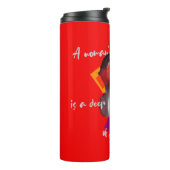 Bouteilles Isothermes Un coeur de femme rouge (Tourné sur la gauche)