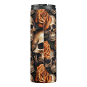 Bouteilles Isothermes Un crâne et une série Rose 9 (Dos)