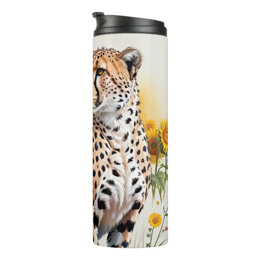 Bouteilles Isothermes Un guépard dans un terrain de tournesol (Tourné sur la droite)