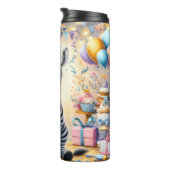 Bouteilles Isothermes Un joli zèbre à la fête d'anniversaire (Tourné sur la droite)