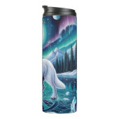 Bouteilles Isothermes Un loup mystique sur un lac gelé (Tourné sur la droite)