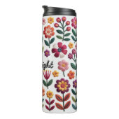 Bouteilles Isothermes Un Motif de fleurs colorées (Tourné sur la droite)