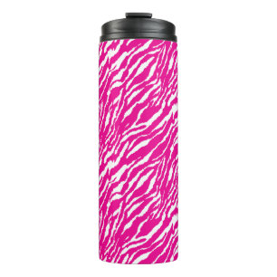Bouteilles Isothermes Un motif floral complexe en rose et blanc, art
