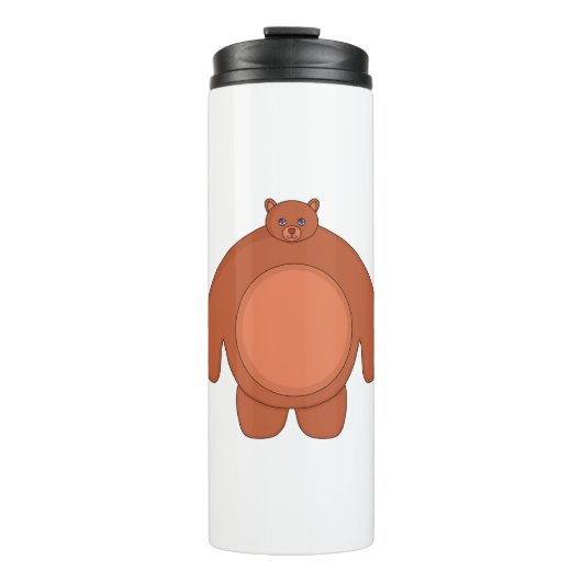 Bouteilles Isothermes Un Ours Chubby mignon (Devant)
