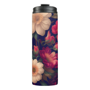 Bouteilles Isothermes Un papier peint avec un motif floral