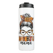 Bouteilles Isothermes Un Remerciant Mama Messy Bun Fall quitte l'automne (Devant)