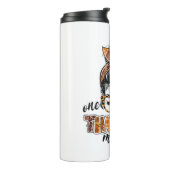 Bouteilles Isothermes Un Remerciant Mama Messy Bun Fall quitte l'automne (Tourné sur la gauche)