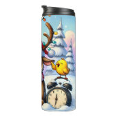 Bouteilles Isothermes Un Renne Fatigué A Besoin De Café (Tourné sur la droite)