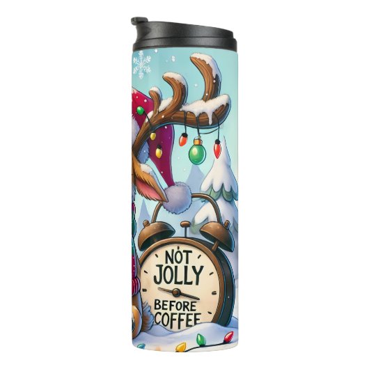 Bouteilles Isothermes Un Rinde Grumpy a besoin de café (Tourné sur la droite)