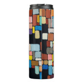 Bouteilles Isothermes Un tableau abstrait ; formes géométriques dans un  (Dos)