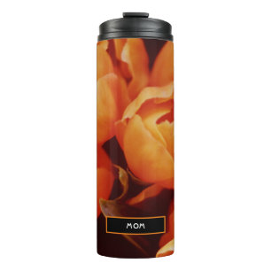Bouteilles Isothermes Un tableau de tulipes orange Tumbler thermique