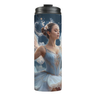 Bouteilles Isothermes Une Ballerina Gracieuse Avec Des Ailes Fleurs Danc