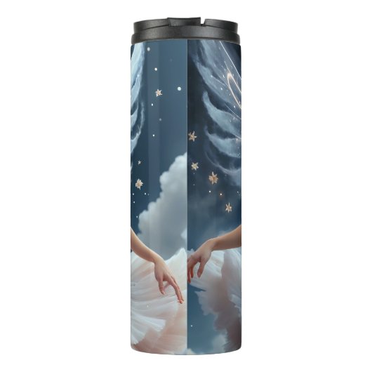 Bouteilles Isothermes Une Ballerina Gracieuse Avec Des Ailes Fleurs Danc (Dos)