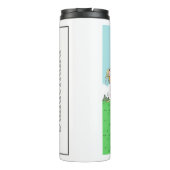 Bouteilles Isothermes Une femme golfeuse se déchaîne - Drôle (Dos)