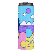 Bouteilles Isothermes une fille bronzette sur la plage avec un cocktail  (Dos)