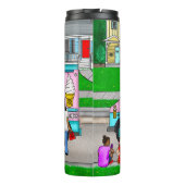 Bouteilles Isothermes Une journée d'été chaude | Une illustration fantai (Dos)