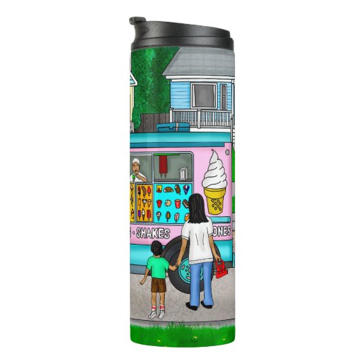 Bouteilles Isothermes Une journée d'été chaude | Une illustration fantai (Tourné sur la droite)