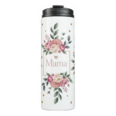 Bouteilles Isothermes Une maman florale aux roses roses (Devant)