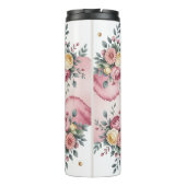 Bouteilles Isothermes Une maman florale avec des Roses (Dos)