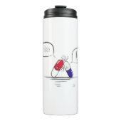 Bouteilles Isothermes Une mauvaise interaction médicamenteuse, (Devant)