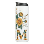 Bouteilles Isothermes Une mère florale de tournesol salue (Tourné sur la droite)