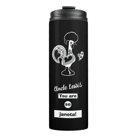 Bouteilles Isothermes Une tasse pour oncle en portugais (Devant)