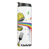 Bouteilles Isothermes Unicorn Dinosaur Rainbow Punk Rock (Tourné sur la droite)