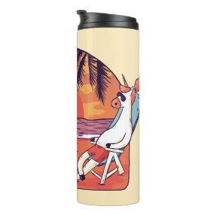 Bouteilles Isothermes Unicorn Flamant rose Beach
