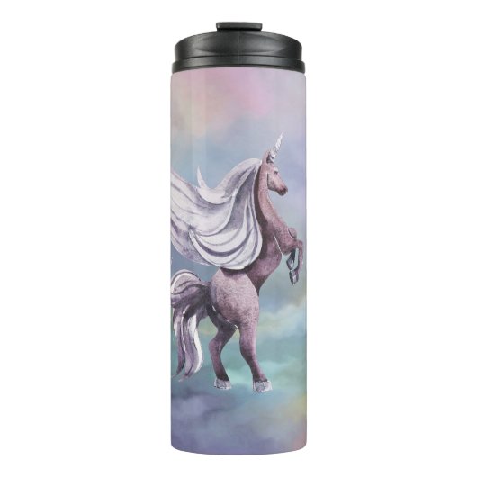 Bouteilles Isothermes Unicorn magique | Aquarelle couleur Imaginaire pas (Devant)