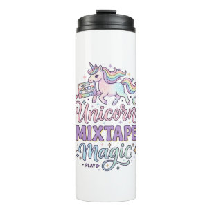 Bouteilles Isothermes Unicorn Mixtape Magie Autocollant et Chemise Adora