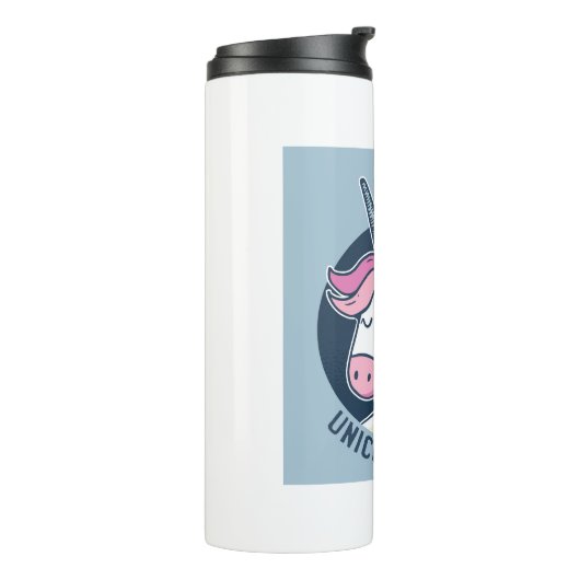 Bouteilles Isothermes Unicorn sourit (Tourné sur la gauche)