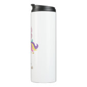 Bouteilles Isothermes Unicorne arc-en-ciel personnalisée (Tourné sur la droite)