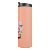 Bouteilles Isothermes Unicorne personnalisée rose (Tourné sur la droite)