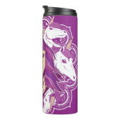 Bouteilles Isothermes Unicorne pourpre Mandala (Tourné sur la droite)