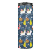 Bouteilles Isothermes Unicornes de Noël amusants et Flamants roses Motif (Dos)