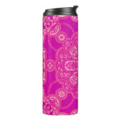 Bouteilles Isothermes Unique Motif rose violet rose clair (Tourné sur la gauche)