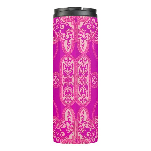 Bouteilles Isothermes Unique Motif rose violet rose clair (Dos)