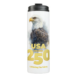 Bouteilles Isothermes USA 250 : Aigle royal à tête blanche et or à l'aqu