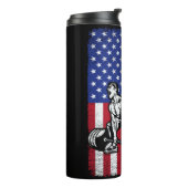 Bouteilles Isothermes USA American Flag haltérophilie (Tourné sur la gauche)