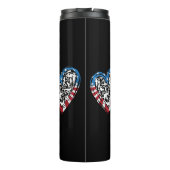 Bouteilles Isothermes USA Flag American Runner - Runt Heart (Dos)