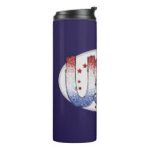 Bouteilles Isothermes USA Shimmer et Stars Word Art (Tourné sur la gauche)