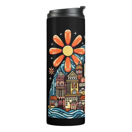 Bouteilles Isothermes vacances dans une île (Tourné sur la gauche)