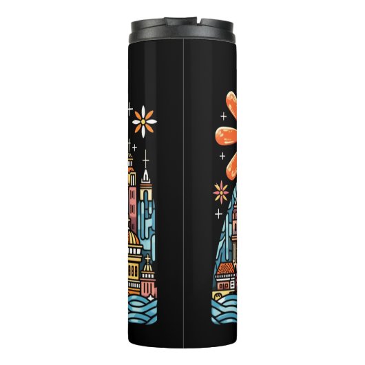 Bouteilles Isothermes vacances dans une île (Dos)