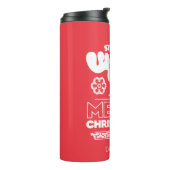 Bouteilles Isothermes Vacances de Noël | Joyeux Christmoose (Tourné sur la gauche)