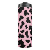 Bouteilles Isothermes Vache blanche noire et rose Imprimer (Devant)