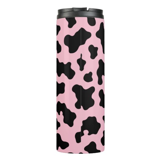 Bouteilles Isothermes Vache blanche noire et rose Imprimer (Dos)