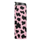 Bouteilles Isothermes Vache blanche noire et rose Imprimer (Tourné sur la droite)