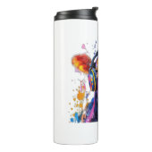 Bouteilles Isothermes Vache des hautes terres colorées (Tourné sur la gauche)