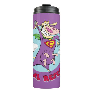 Bouteilles Isothermes Vache et poulet Super Vache Al Rescate!